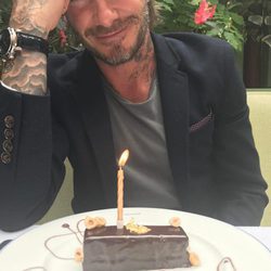David Beckham celebrando su 42 cumpleaños