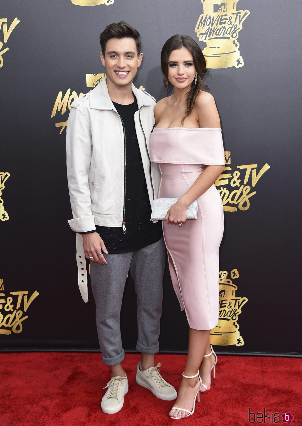 Jess y Gabriel Conte en la alfombra roja de los MTV Movie Awards 2017