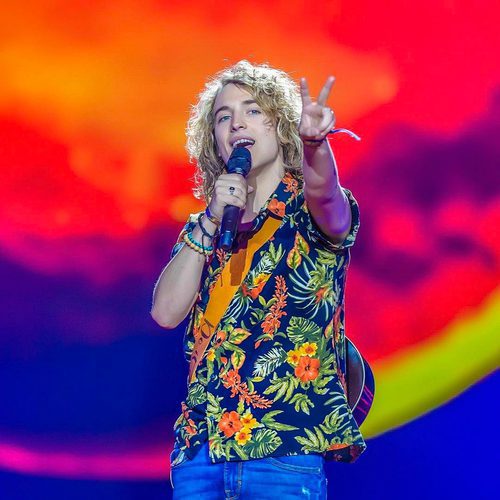 Manel Navarro en los ensayos del Festival de Eurovisión 2017