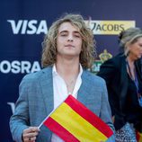 Manel Navarro en la alfombra roja de inauguración del Festival de Eurovisión 2017