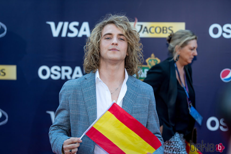 Manel Navarro en la alfombra roja de inauguración del Festival de Eurovisión 2017