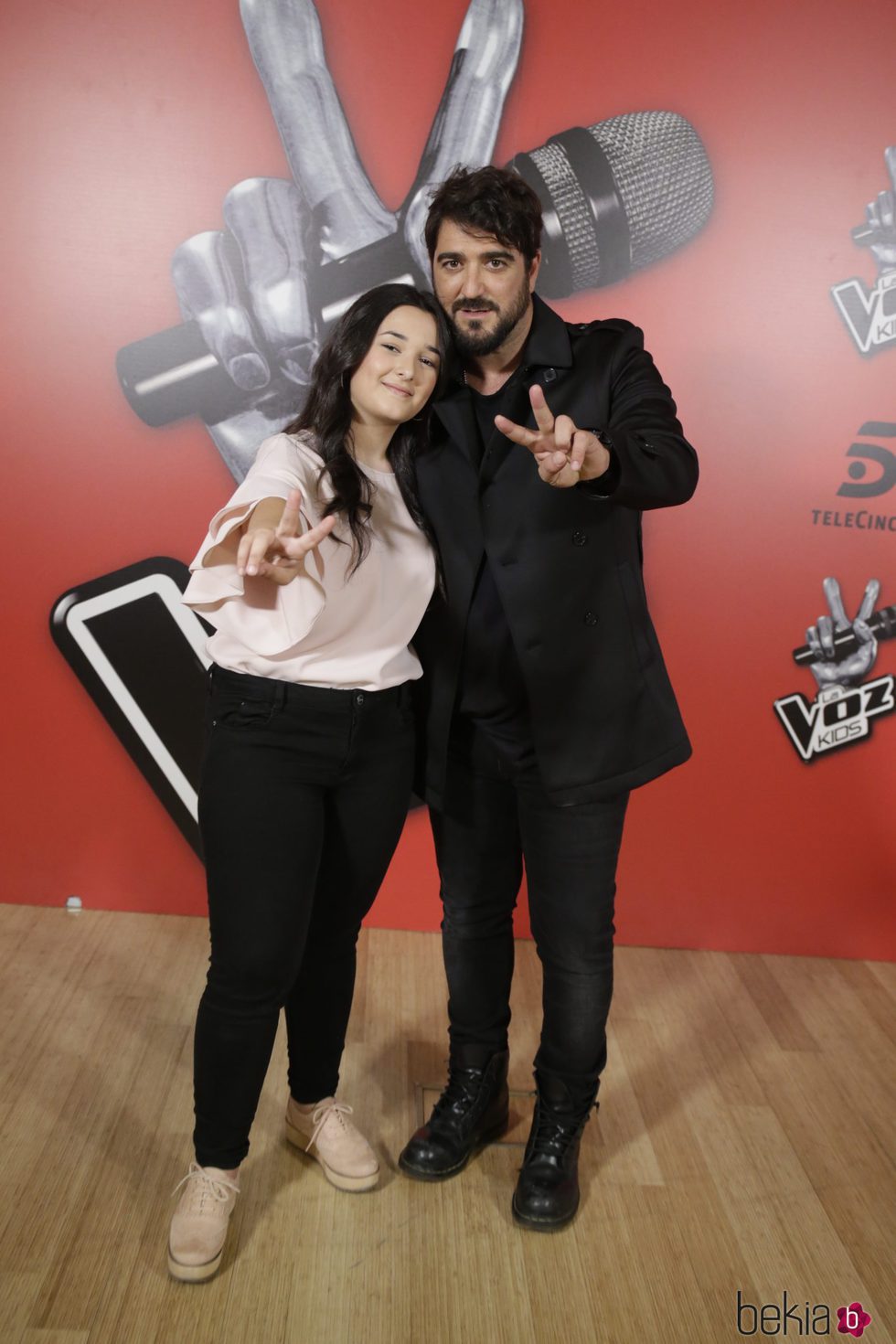 Antonio Orozco y Rocío Aguilar, ganadora de 'La Voz Kids 3'