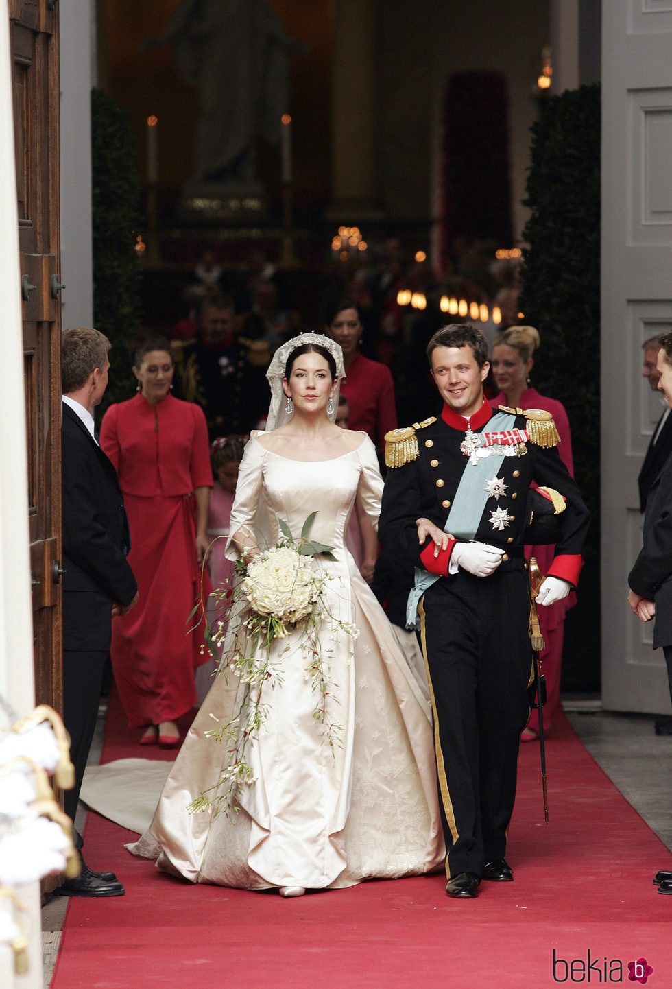 Federico y Mary de Dinamarca en su boda