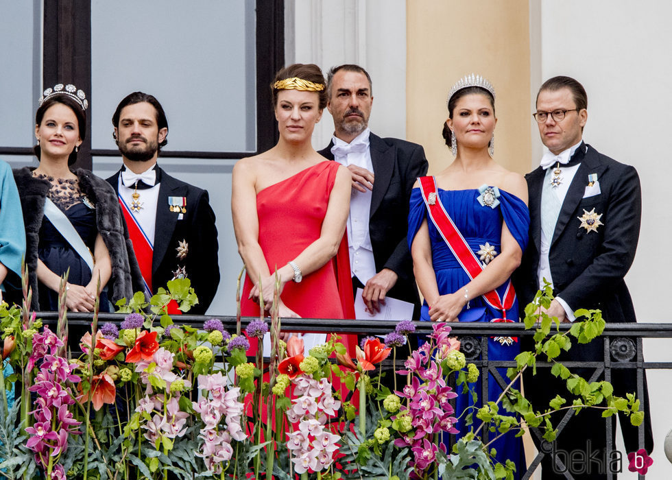 La Famlia Real Sueca en el 80 cumpleaños de Harald y Sonia de Noruega