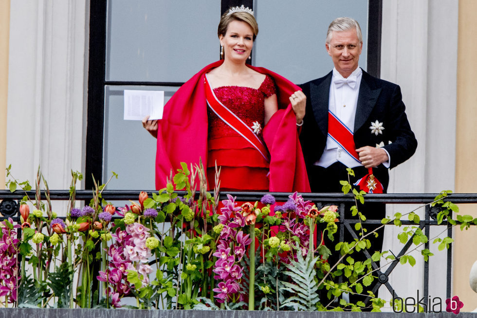 Felipe y Matilde de Bélgica en el 80 cumpleaños de Harald y Sonia de Noruega