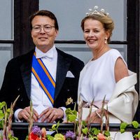 Constantino y Mabel de Holanda en el 80 cumpleaños de Harald y Sonia de Noruega