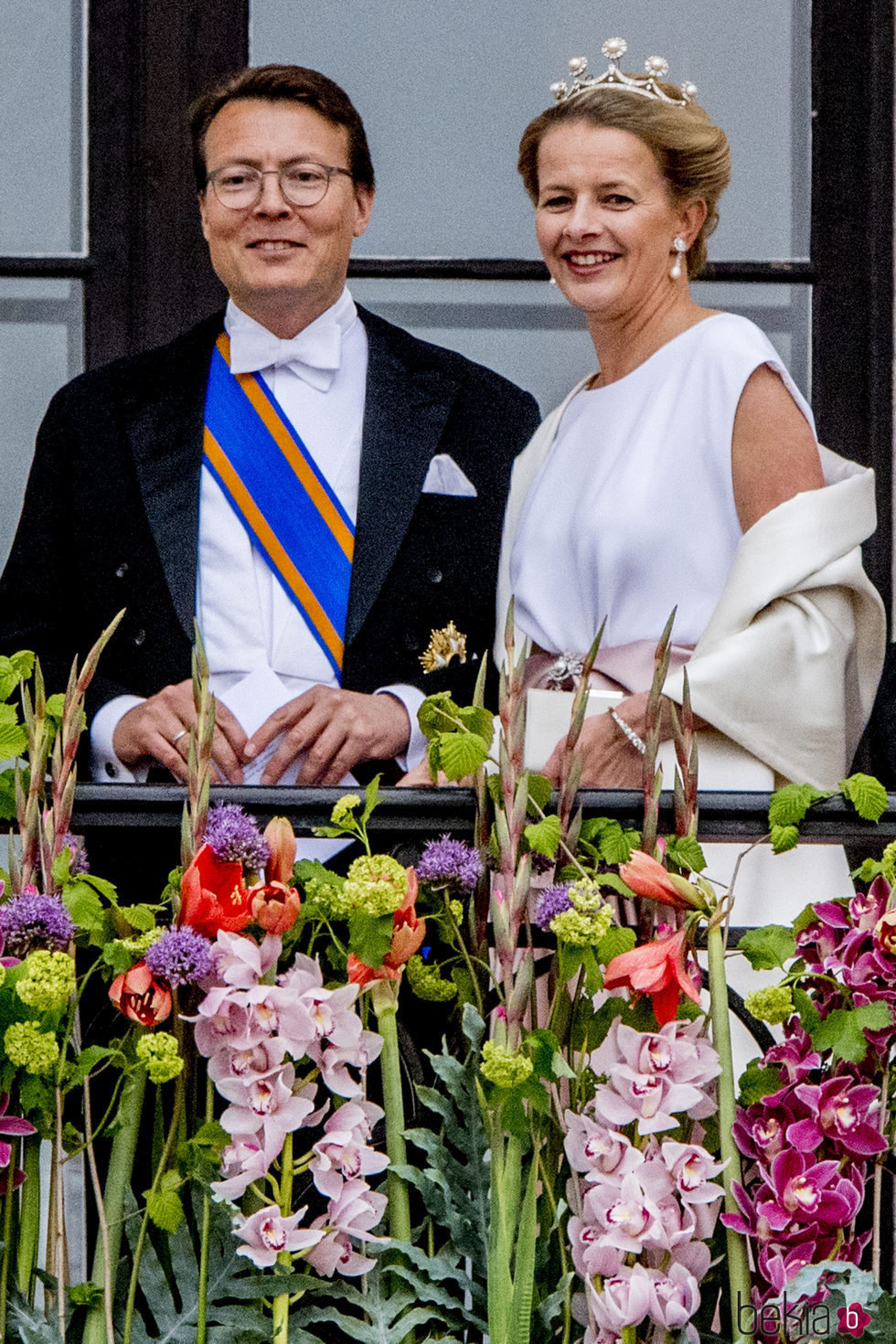 Constantino y Mabel de Holanda en el 80 cumpleaños de Harald y Sonia de Noruega