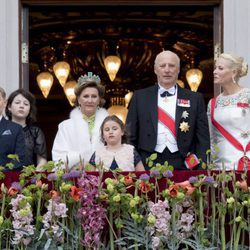 La Familia Real Noruega en el 80 cumpleaños de Harald y Sonia de Noruega