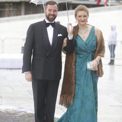 Guillermo y Estefanía de Luxemburgo en la cena en honor a los Reyes de Noruega por su 80 cumpleaños