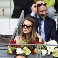 Carlos Baute y su mujer Astrid Klisans en el Open de Madrid 2017