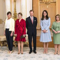 Kate Middleton recibida por los Príncipes y Duques de Luxemburgo