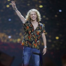 Manel Navarro al finalizar su actuación en la final del Festival de Eurovisión 2017