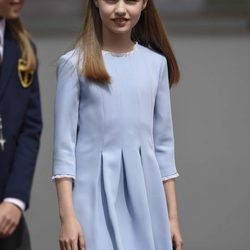 La Princesa Leonor llegando a la Primera Comunión de su hermana la Infanta Sofía