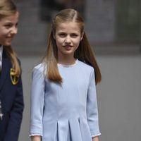La Princesa Leonor llegando a la Primera Comunión de su hermana la Infanta Sofía