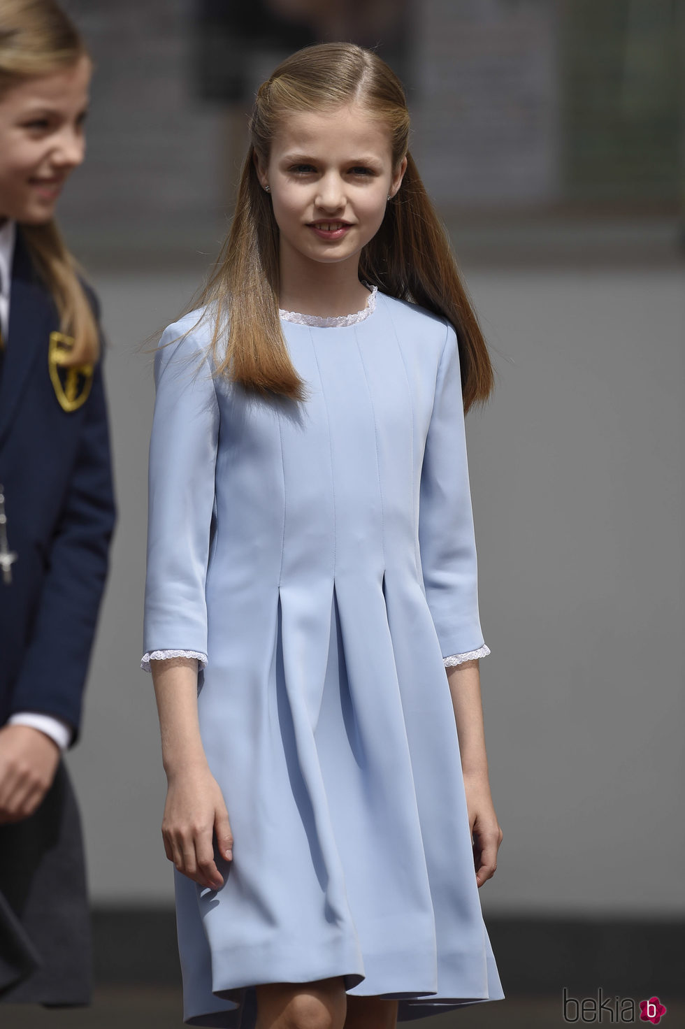 La Princesa Leonor llegando a la Primera Comunión de su hermana la Infanta Sofía