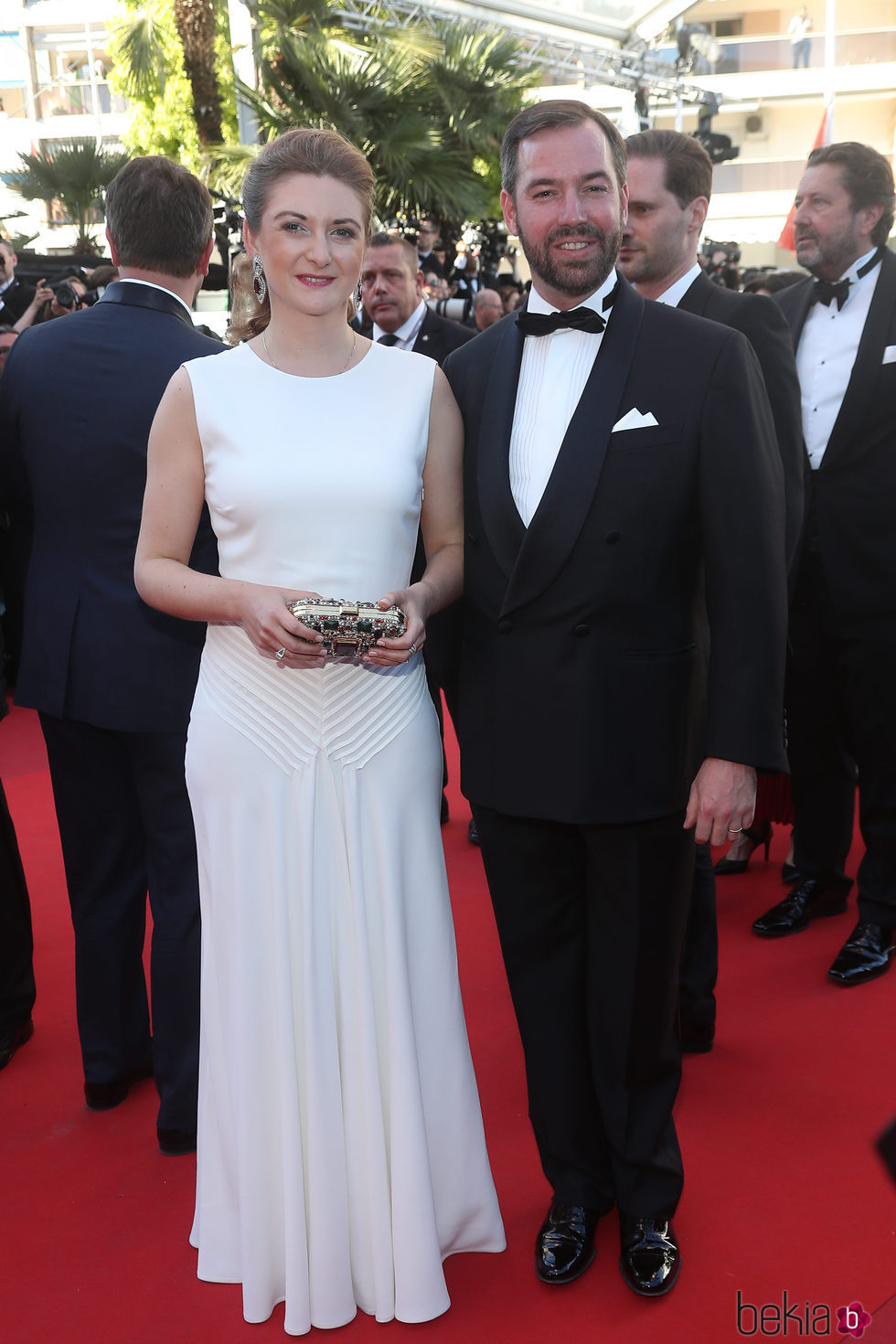 Guillermo de Luxemburgo y Stéphanie de Lannoy en la gala inaugural del Festival de Cannes 2017