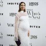 Eugenia Silva luciendo embarazo en la fiesta Vogue Who's on next 2017