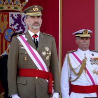 Los Reyes Felipe y Letizia en el desfile del Día de las Fuerzas Armadas 2017