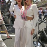 Adriana Lima y Carmen Jordá en el GP de Mónaco 2017