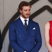 Pierre Casiraghi y la Princesa Charléne de Mónaco el el GP de Mónaco 2017