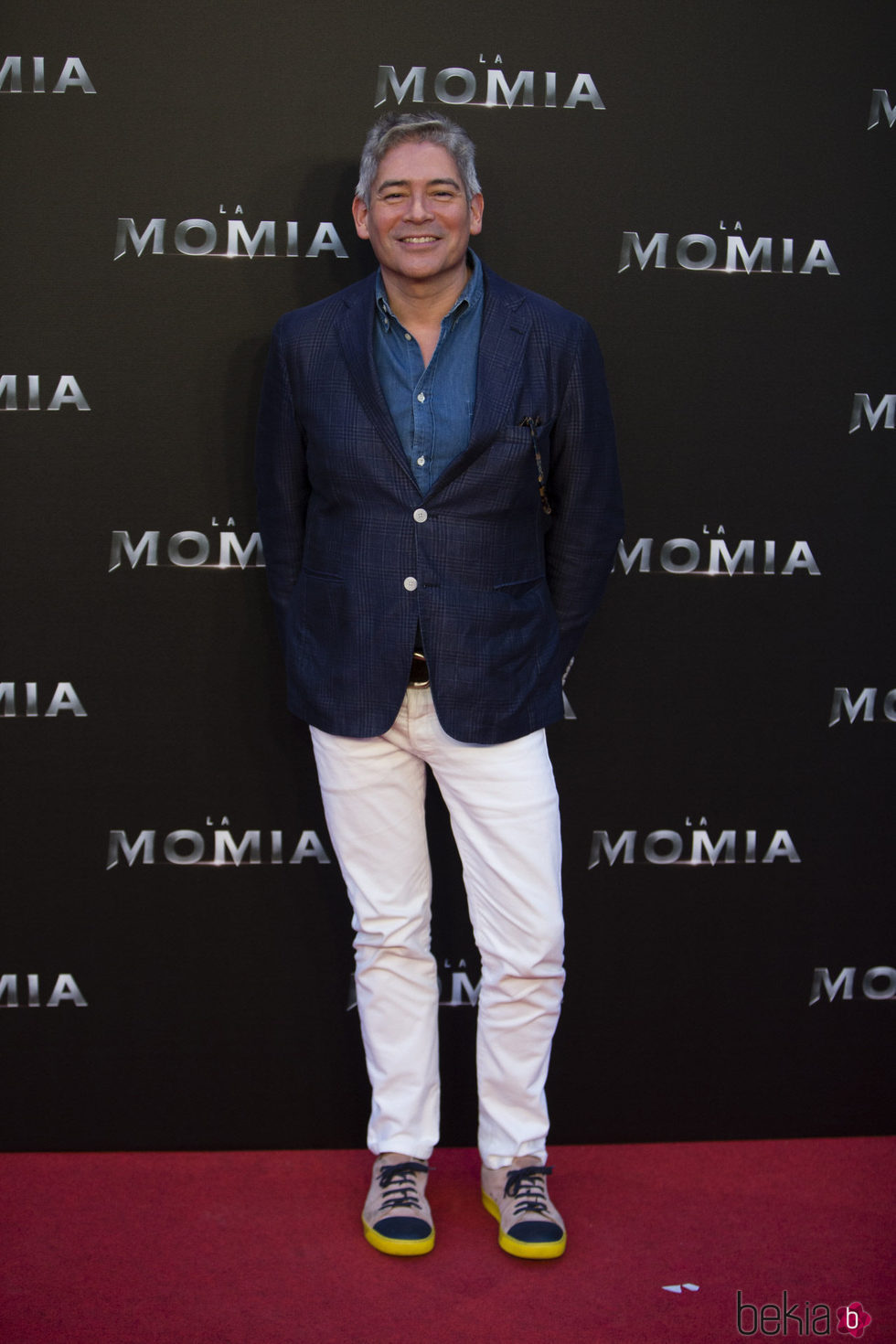 Boris Izaguirre en la presentación de 'La Momia' en Madrid