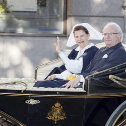 Los Reyes de Suecia en el Día Nacional de Suecia 2017