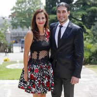 José Manuel Pinto y Elena Gross en la boda de Víctor Valdés y Yolanda Cardona