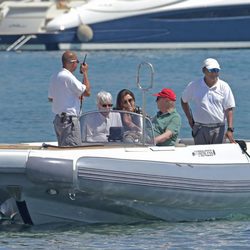 Bernie Ecclestone disfrutando de Ibiza con su mujer Fabiana Flosi