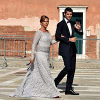 Álvaro Morata acompañado por su madre el día de su boda
