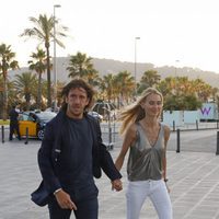 Carles Puyol y Vanesa Lorenzo en la fiesta preboda de Bartra y Melissa Jiménez