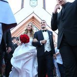 Mateo Kovacic e Izabel Andrijanic recién casados