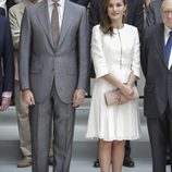 El Rey Felipe y la Reina Letizia celebrando tres años de reinado en el Museo del Prado