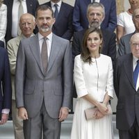 El Rey Felipe y la Reina Letizia celebrando tres años de reinado en el Museo del Prado