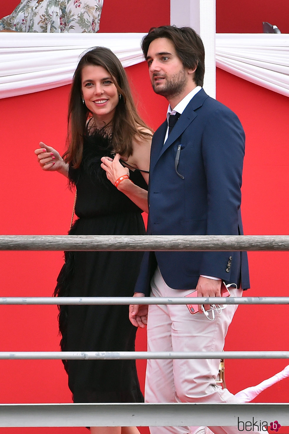 Carlota Casiraghi y Dimitri Rassam en el concurso de saltos de Mónaco 2017