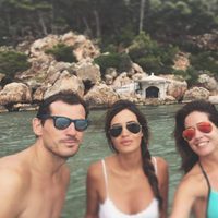 Iker Casillas, Sara Carbonero, Isabel Jiménez y Álex Cruz en Menorca