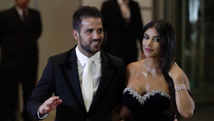 Cesc Fàbregas y Daniella Seeman en la boda de Leo Messi y Antonella Roccuzzo