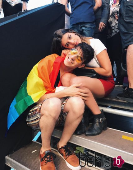 Javier Calvo y Dulceida en el World Pride 2017