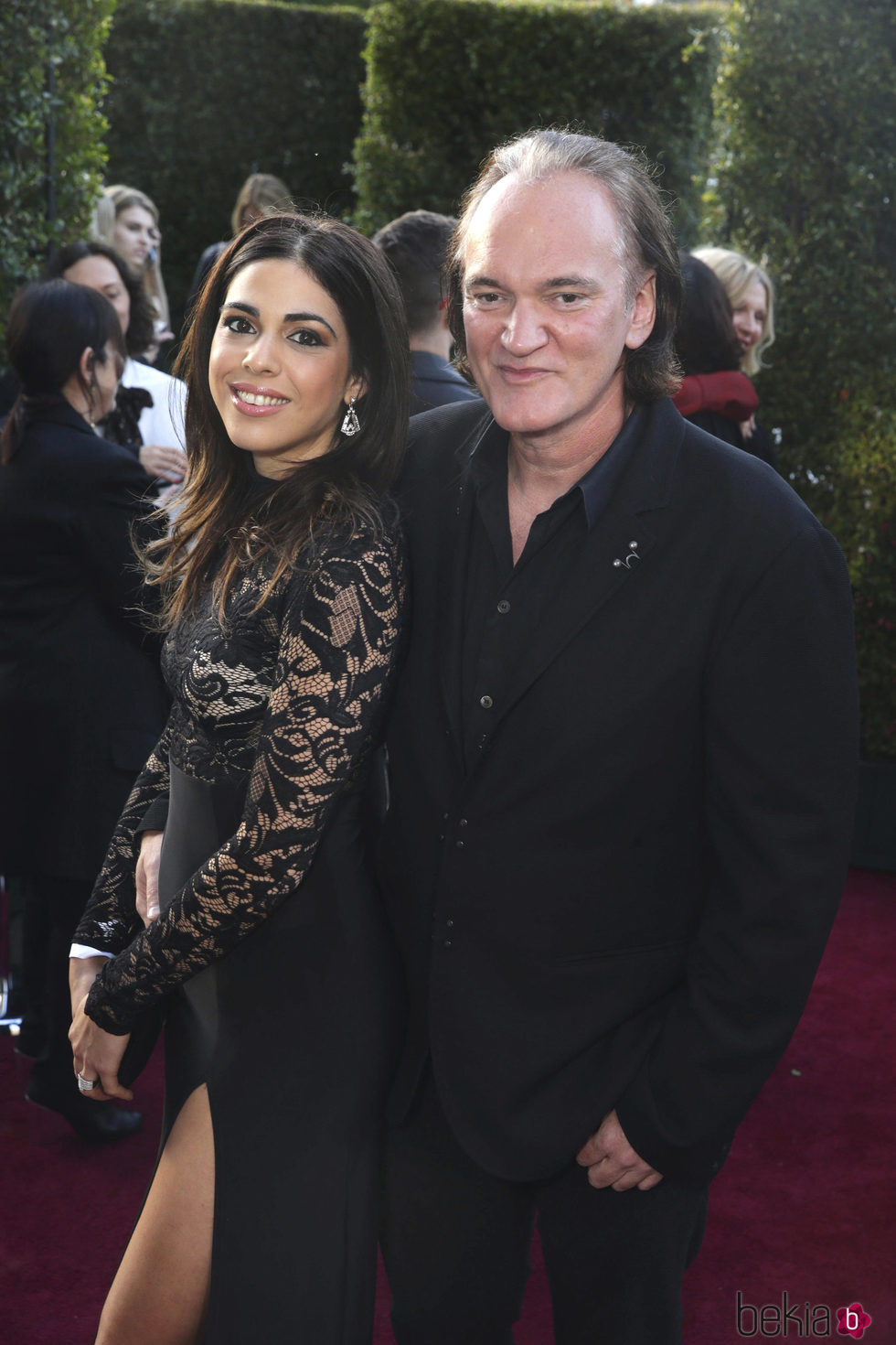 Quentin Tarantino junto a su prometida Daniella Pick