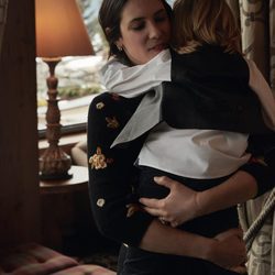 Tatiana Santo Domingo posando con su hijo Sasha