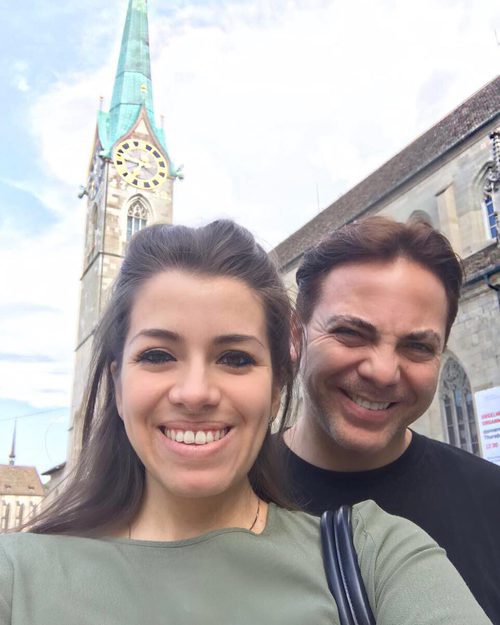 Cristian Castro y Carolina Victoria Urban en Zurich