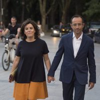 Soraya Saenz de Santamaría y su marido asisten juntos al concierto de Sting en Madrid