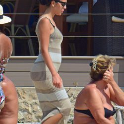 Georgina Rodríguez luciendo silueta en Ibiza