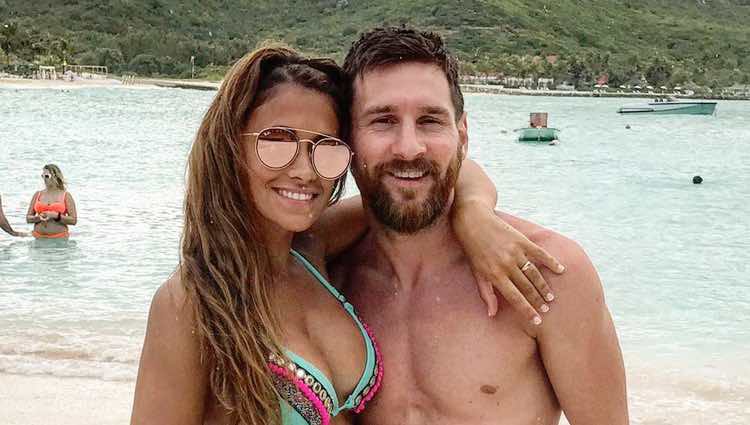 Leo Messi y Antonella Roccuzzo, muy cariñosos en su luna de miel