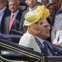 La Reina Letizia y el Duque de Edimburgo en coche de caballos en Londres