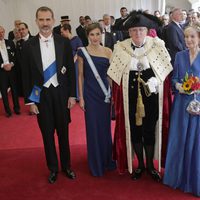 Los Reyes Felipe y Letizia con el Alcalde de la City y su mujer en Guildhall