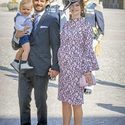 Sofia Hellqvist presume de embarazo junto a Carlos Felipe de Suecia y su hijo Alejandro en el 40 cumpleaños de Victoria de Suecia