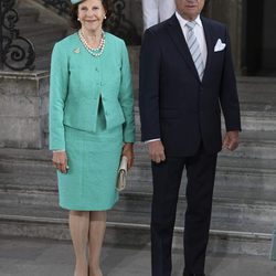 Carlos Gustavo y Silvia de Suecia en el 40 cumpleaños de Victoria de Suecia