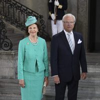 Carlos Gustavo y Silvia de Suecia en el 40 cumpleaños de Victoria de Suecia
