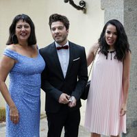 Blas Cantó, Yolanda Ramos y Beatriz Luengo en la boda de Canco Rodríguez