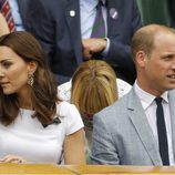 Kate Middleton y el Príncipe Guillermo en la final masculina de Wimbledon 2017